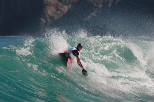 Chris Harvey Surf Kayaking at the world competition