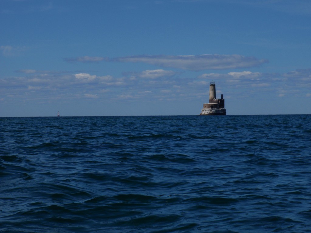 looking back past Waugoshance to White Shoal