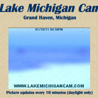 Lake Michigan Web Cam in Winter
