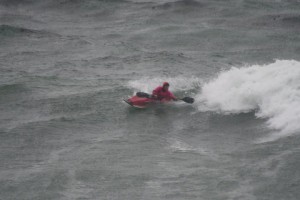 Stormy Day Santa Cruz Surf Kayak Festival Steamer Lane